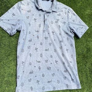 Travis Matthew Desert Grey Golf Polo